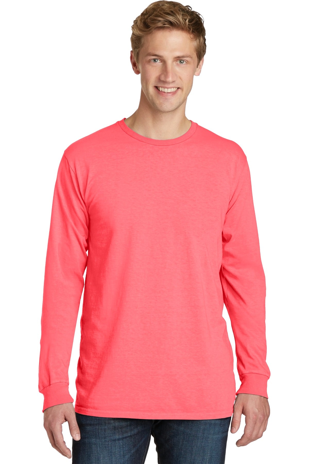 Port & Company ® Beach Wash ® Garment-Dyed Long Sleeve Tee PC099LS