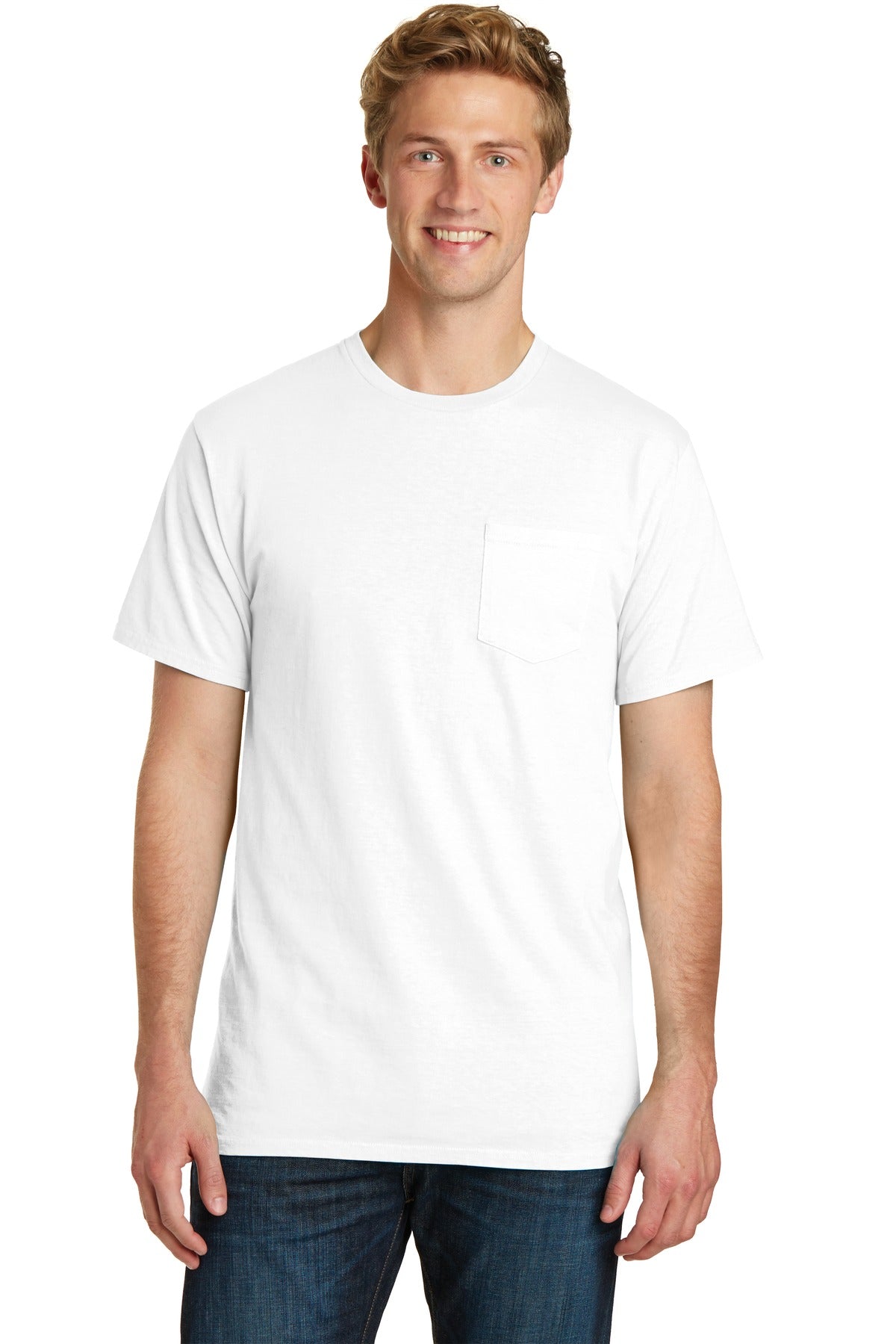Port & Company ® Beach Wash ® Garment-Dyed Pocket Tee. PC099P