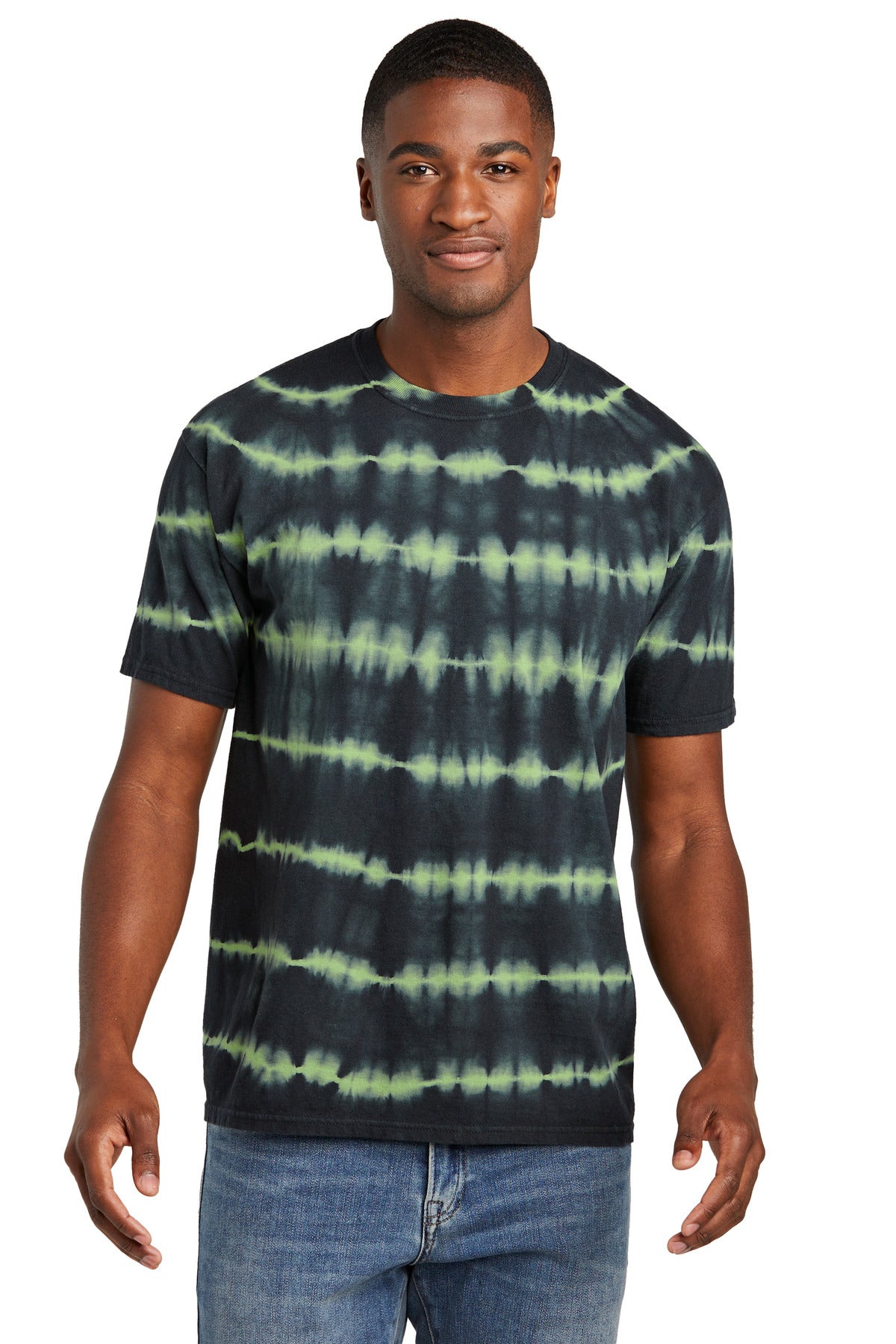 Port & Company ® Allover Stripe Tie-Dye Tee PC142