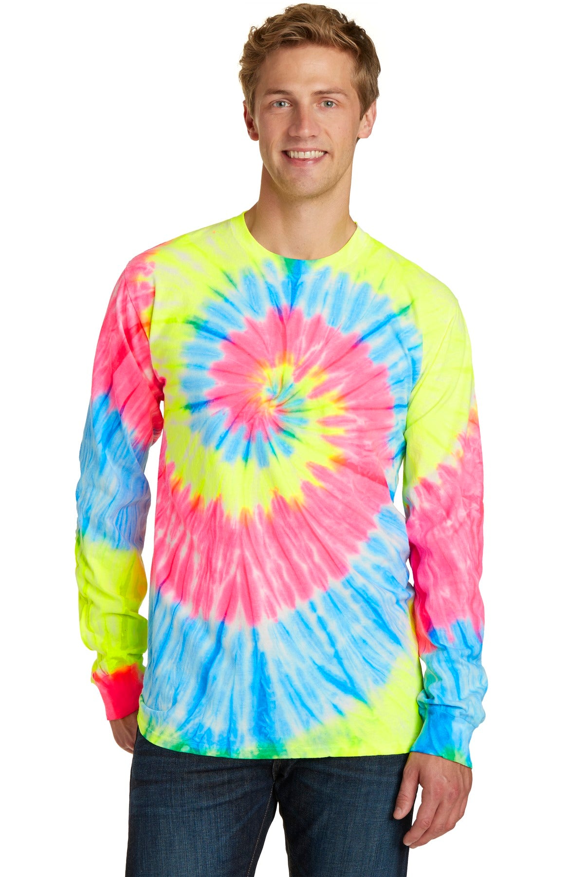 Port & Company ® Tie-Dye Long Sleeve Tee. PC147LS