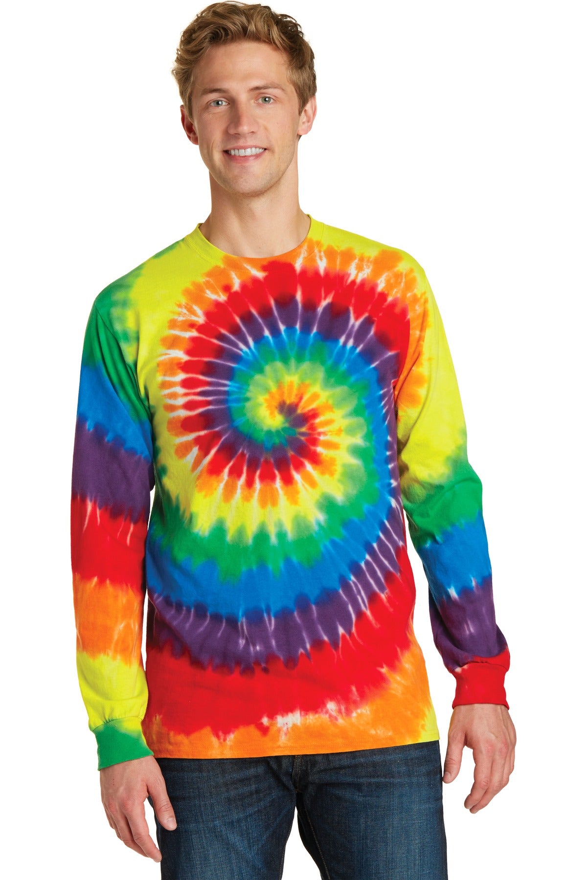 Port & Company ® Tie-Dye Long Sleeve Tee. PC147LS