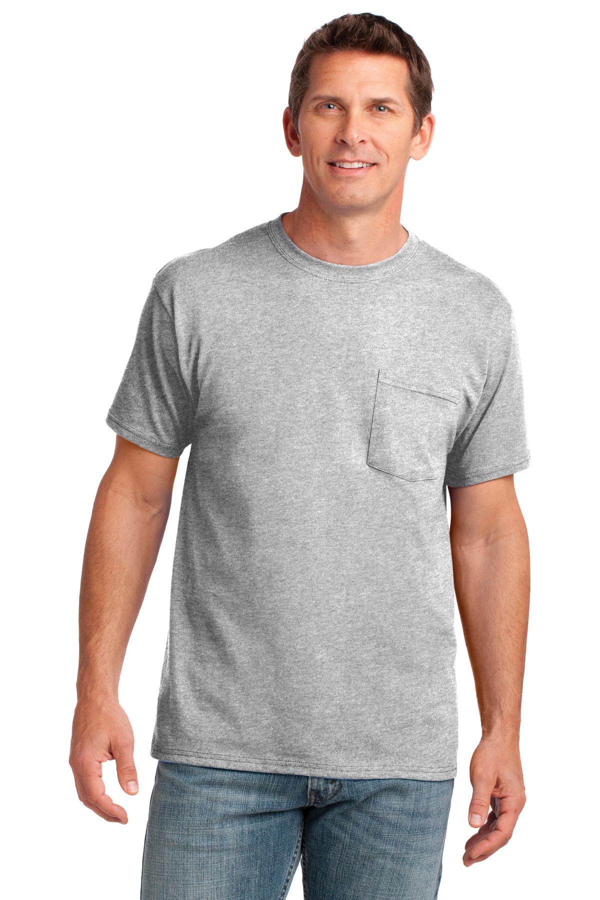 Port & Company ® Core Cotton Pocket Tee. PC54P