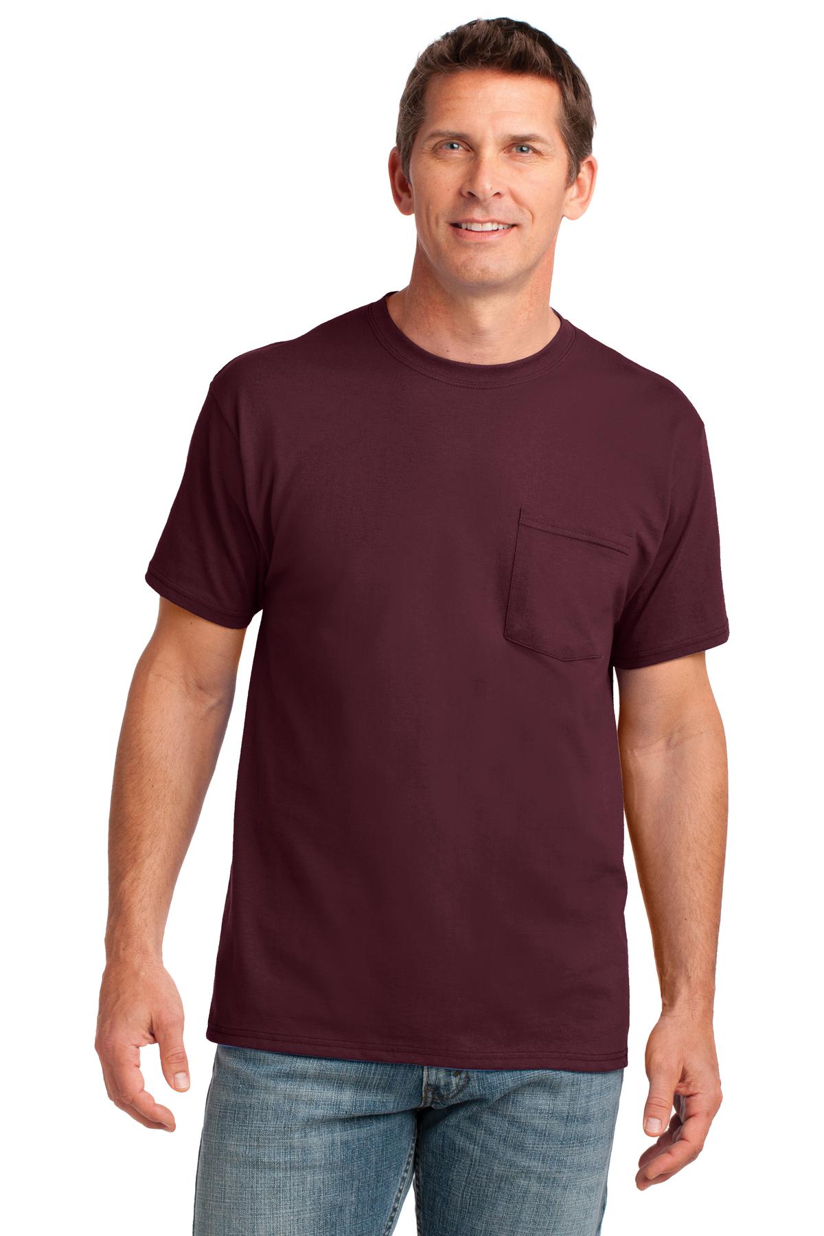Port & Company ® Core Cotton Pocket Tee. PC54P