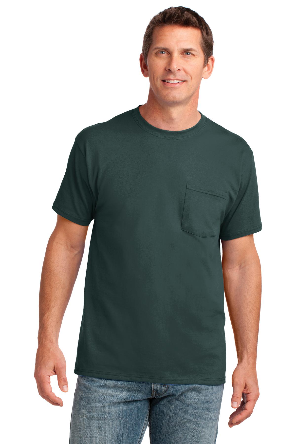 Port & Company ® Core Cotton Pocket Tee. PC54P
