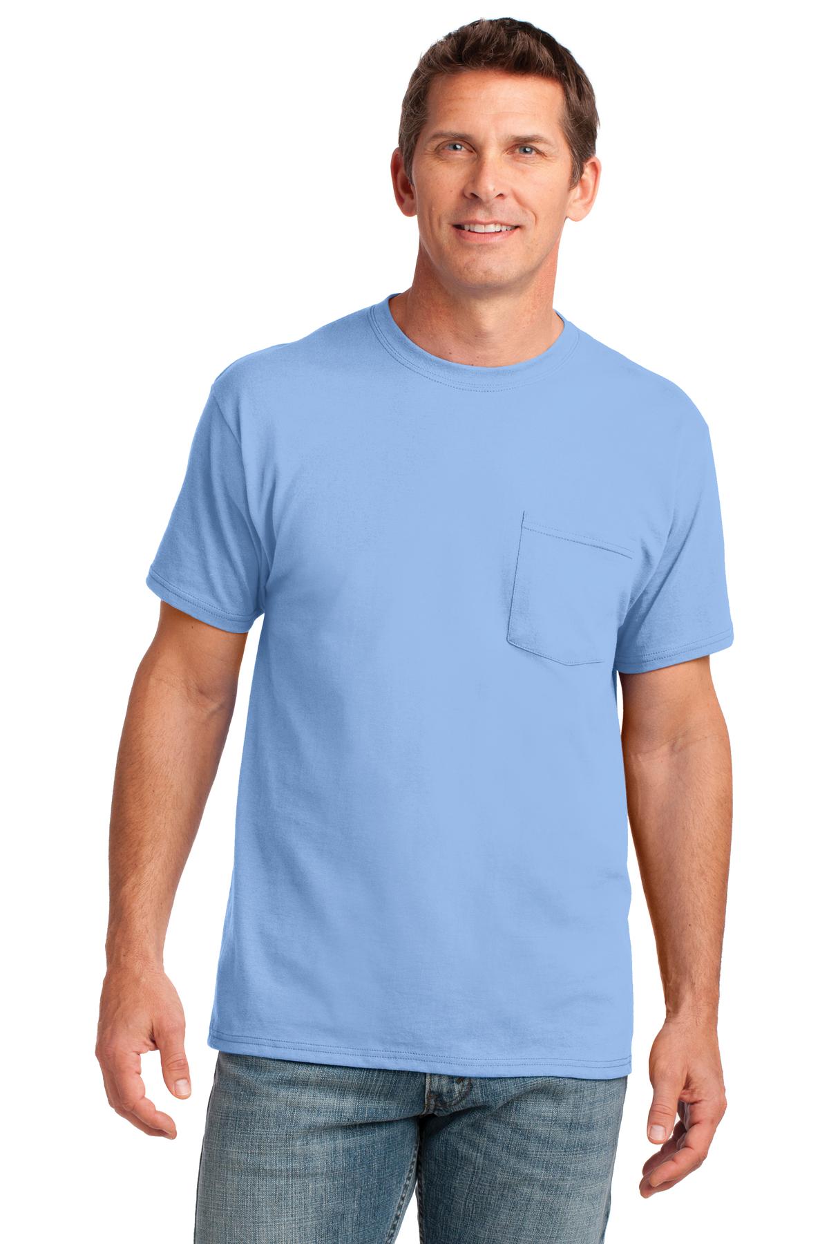 Port & Company ® Core Cotton Pocket Tee. PC54P