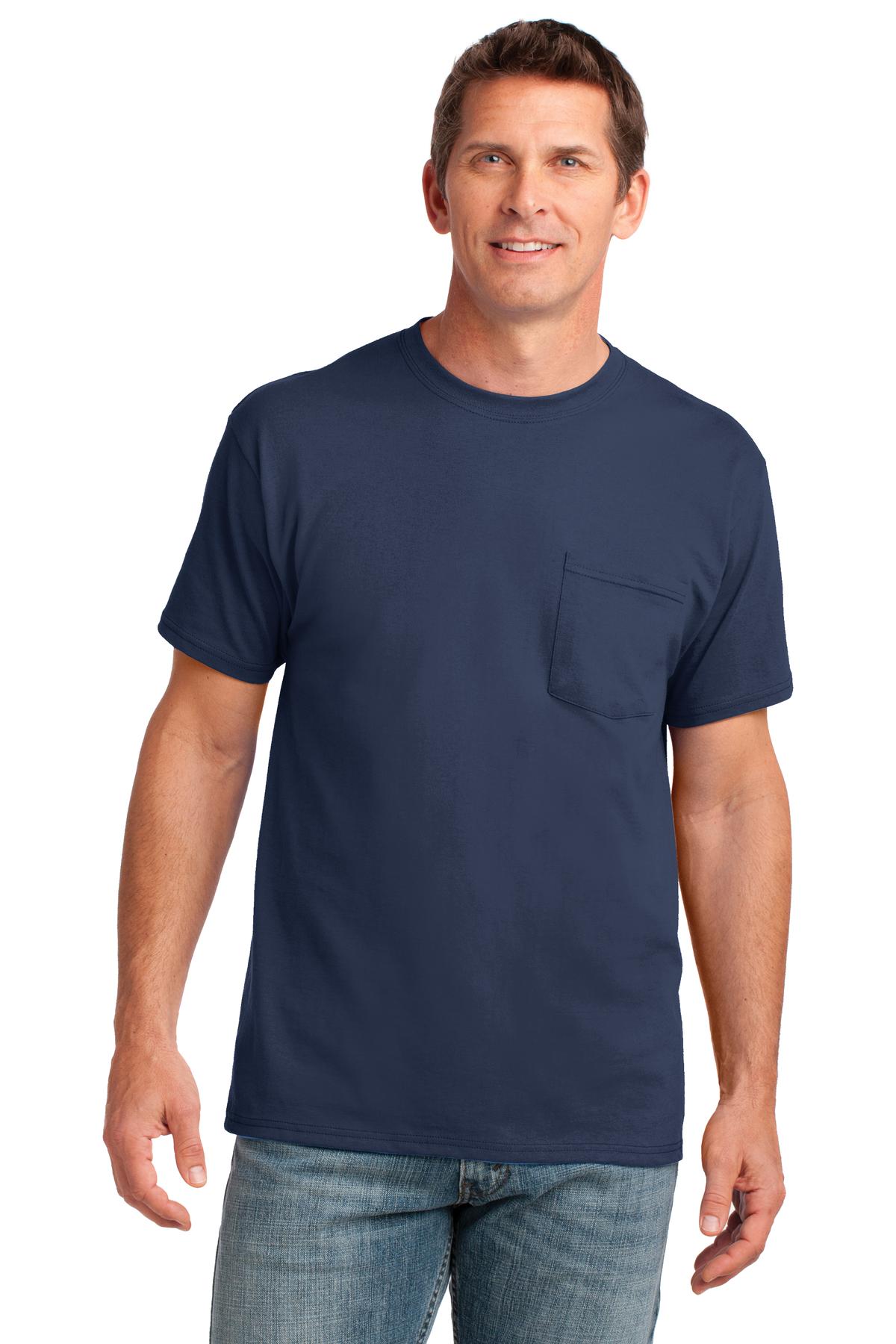 Port & Company ® Core Cotton Pocket Tee. PC54P
