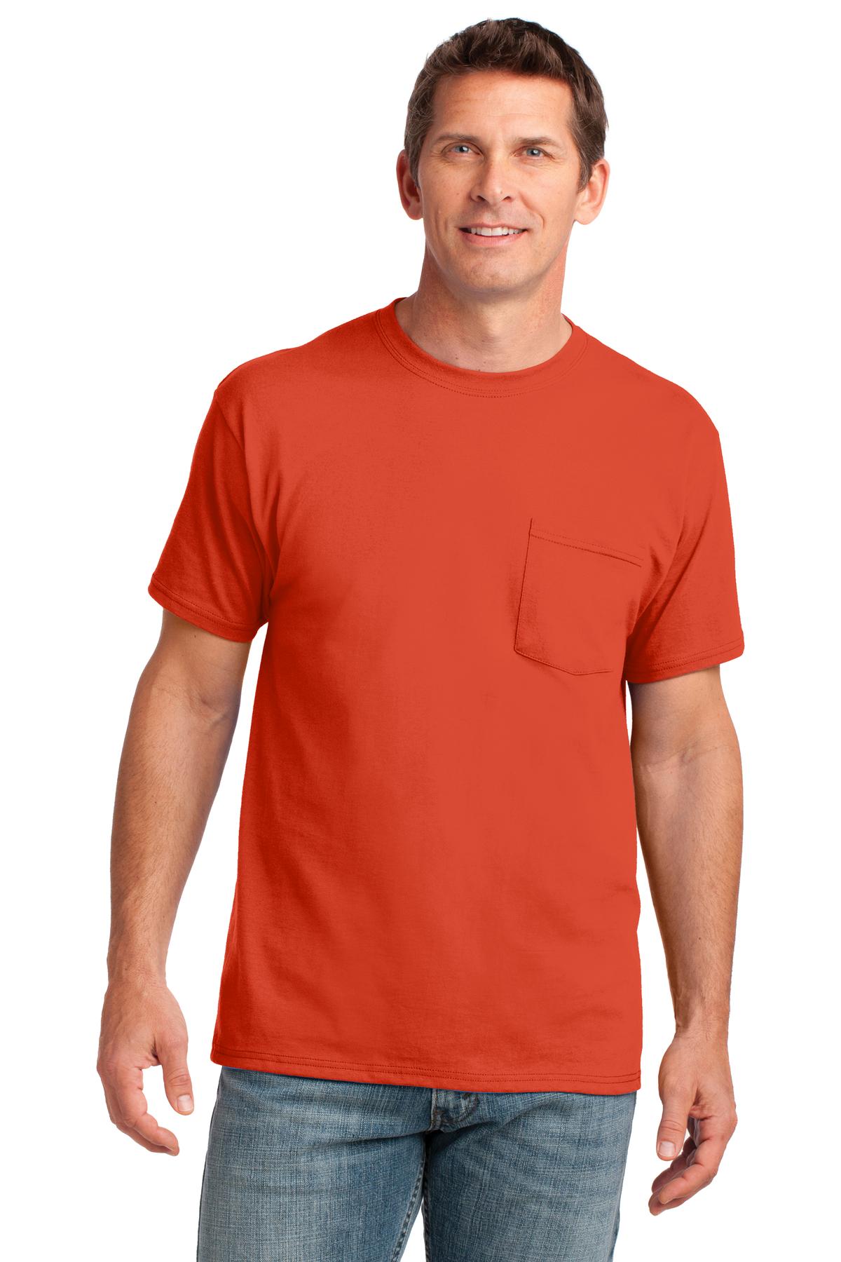 Port & Company ® Core Cotton Pocket Tee. PC54P