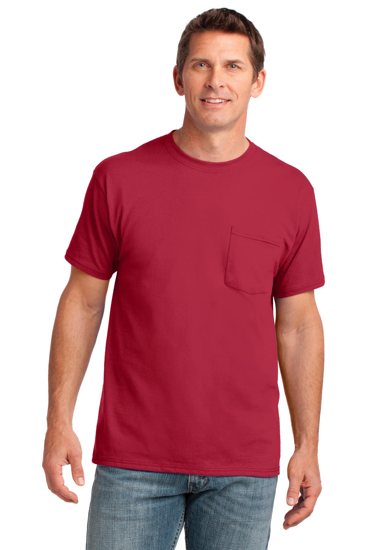Port & Company ® Core Cotton Pocket Tee. PC54P