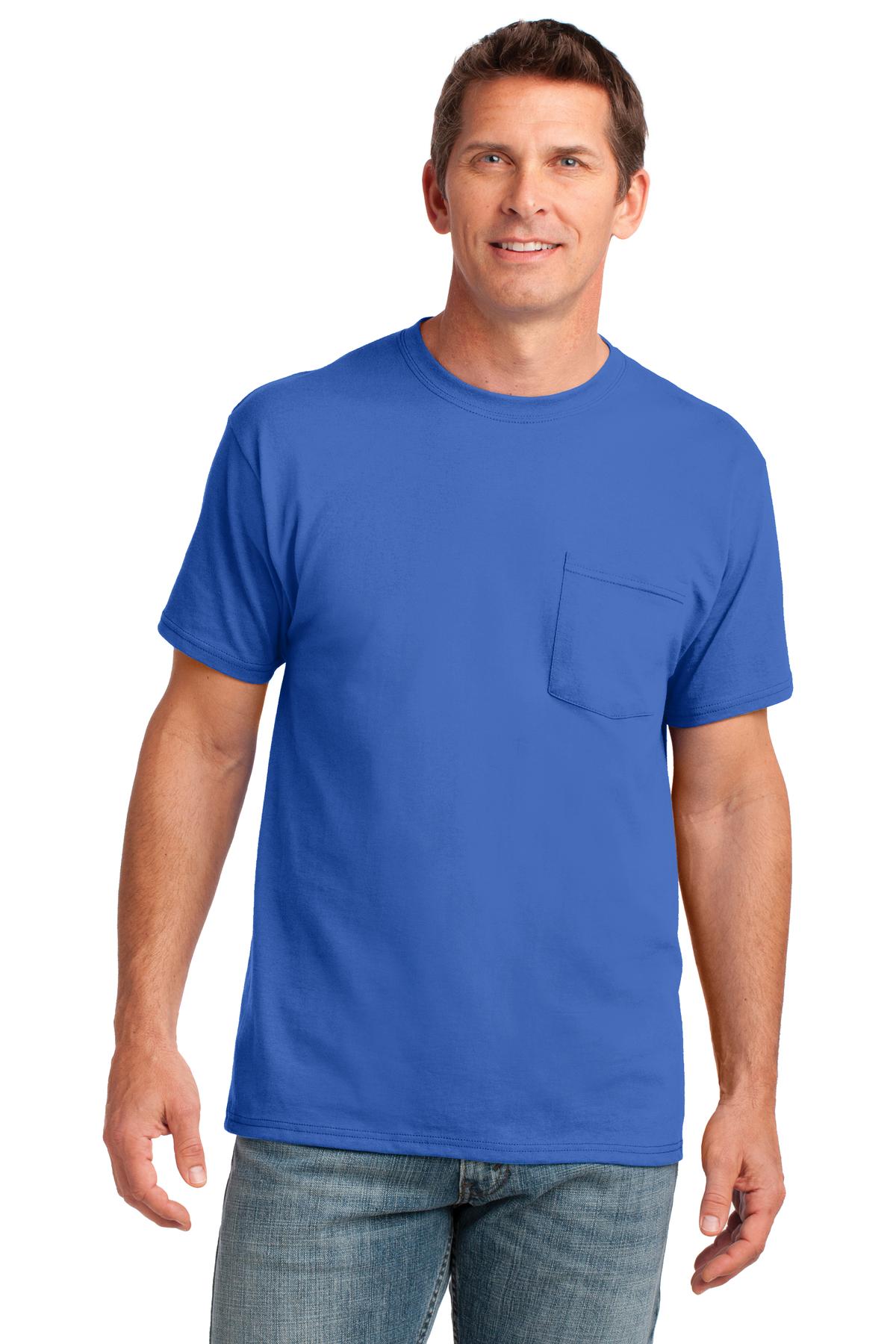 Port & Company ® Core Cotton Pocket Tee. PC54P