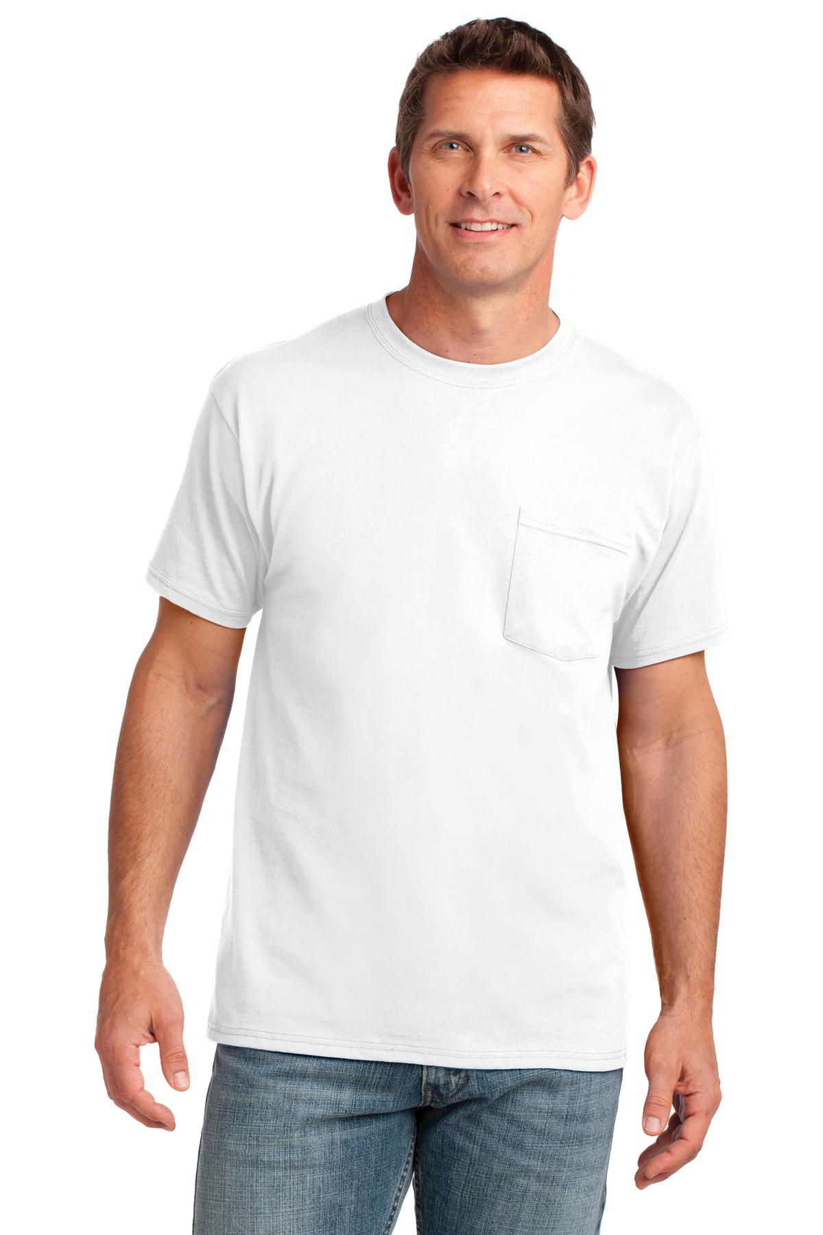 Port & Company ® Core Cotton Pocket Tee. PC54P