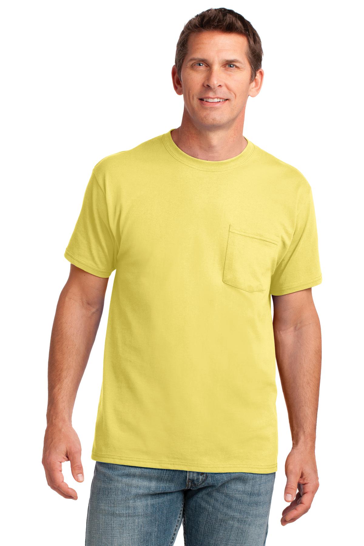 Port & Company ® Core Cotton Pocket Tee. PC54P