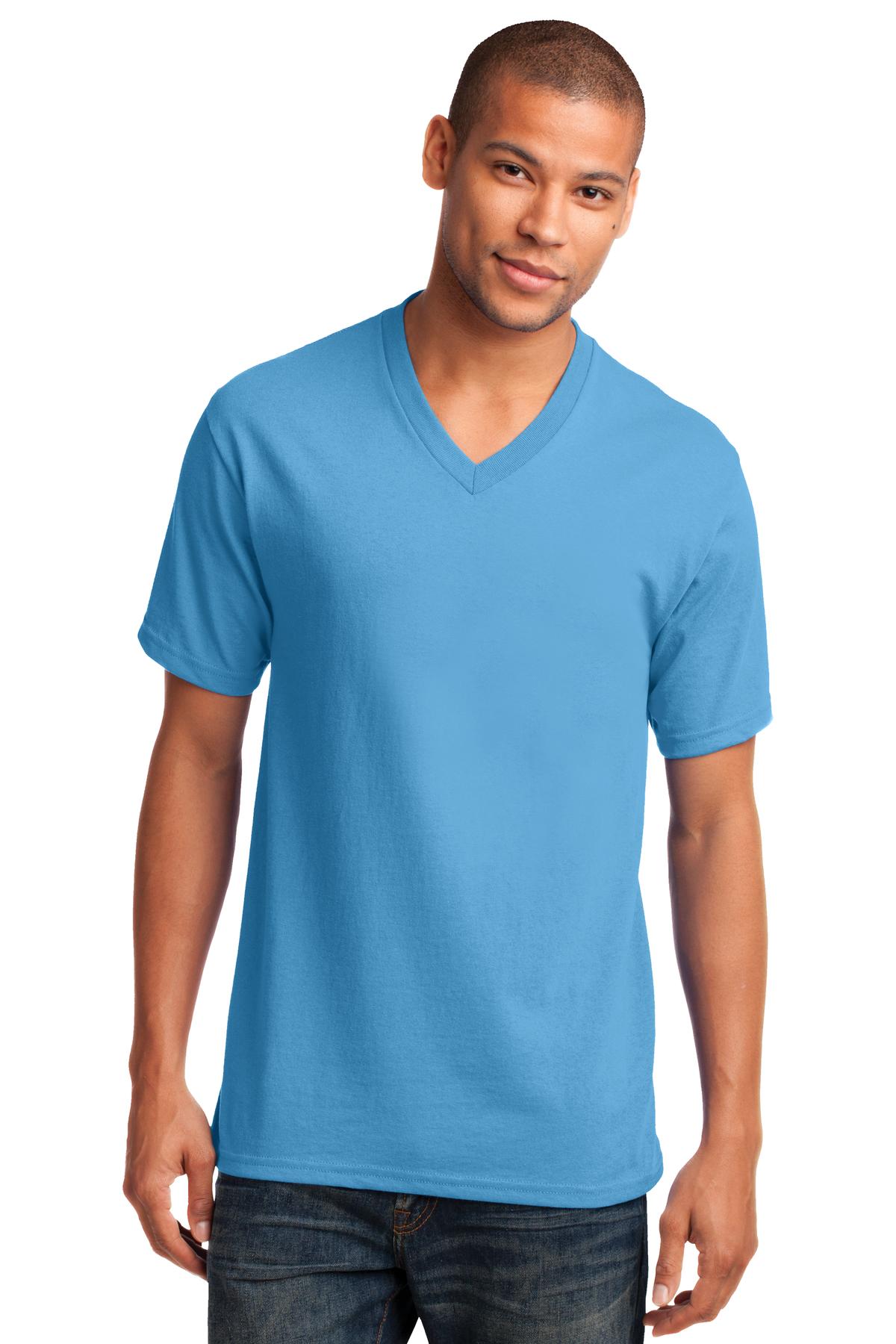 Port & Company ® Core Cotton V-Neck Tee. PC54V
