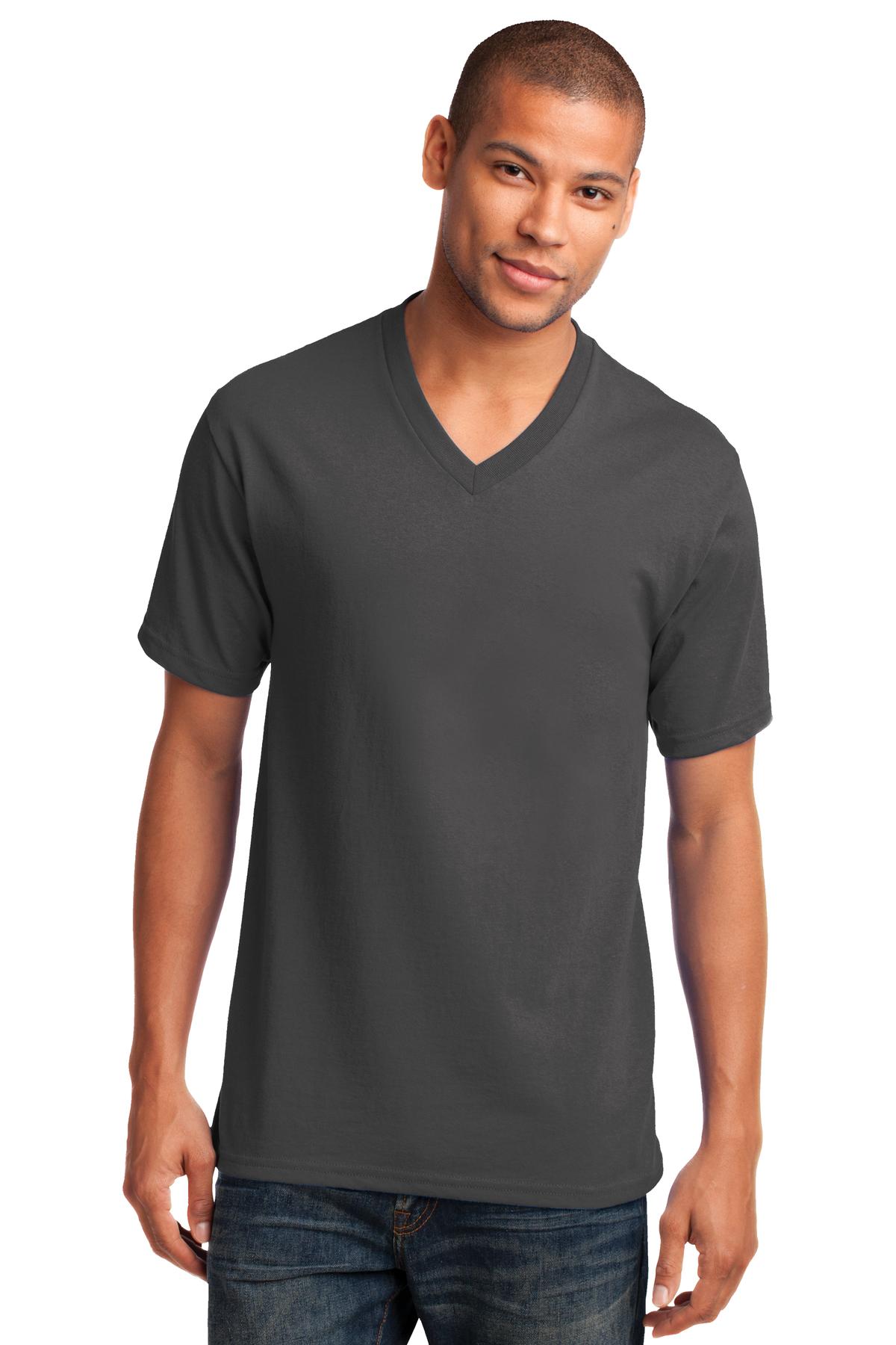 Port & Company ® Core Cotton V-Neck Tee. PC54V