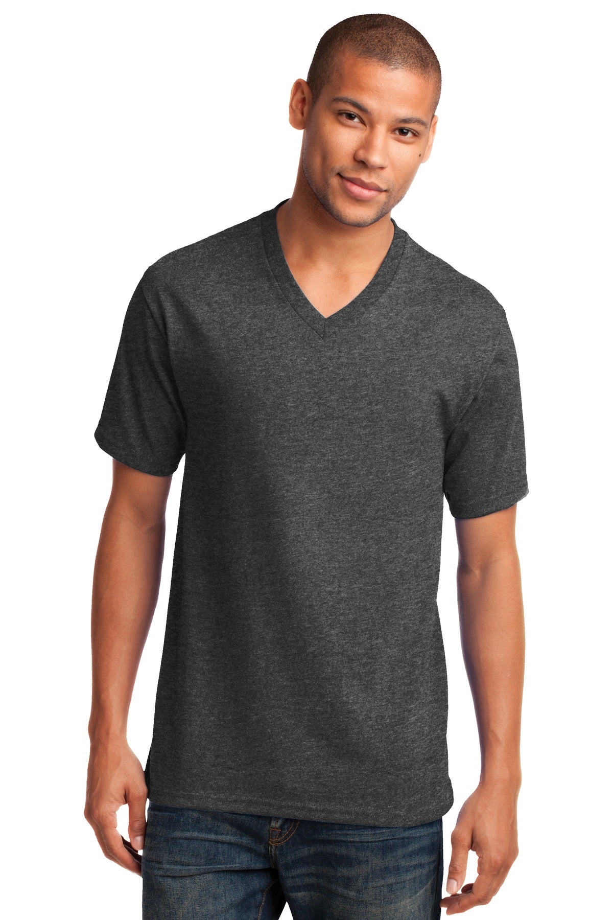Port & Company ® Core Cotton V-Neck Tee. PC54V