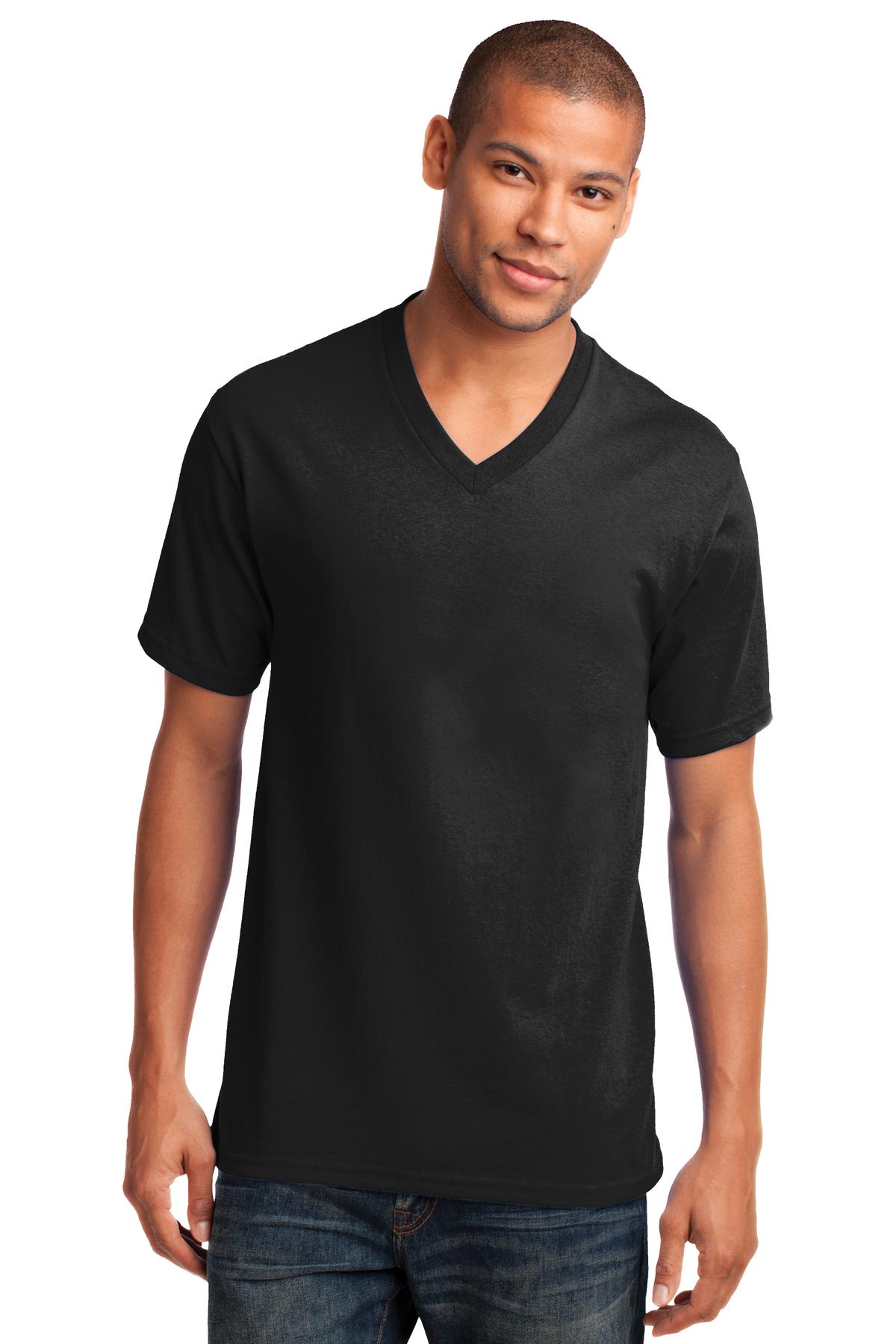 Port & Company ® Core Cotton V-Neck Tee. PC54V