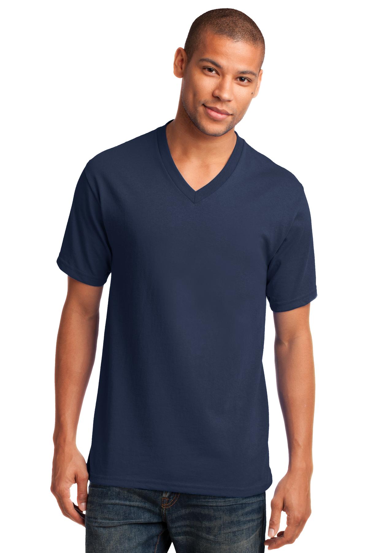 Port & Company ® Core Cotton V-Neck Tee. PC54V