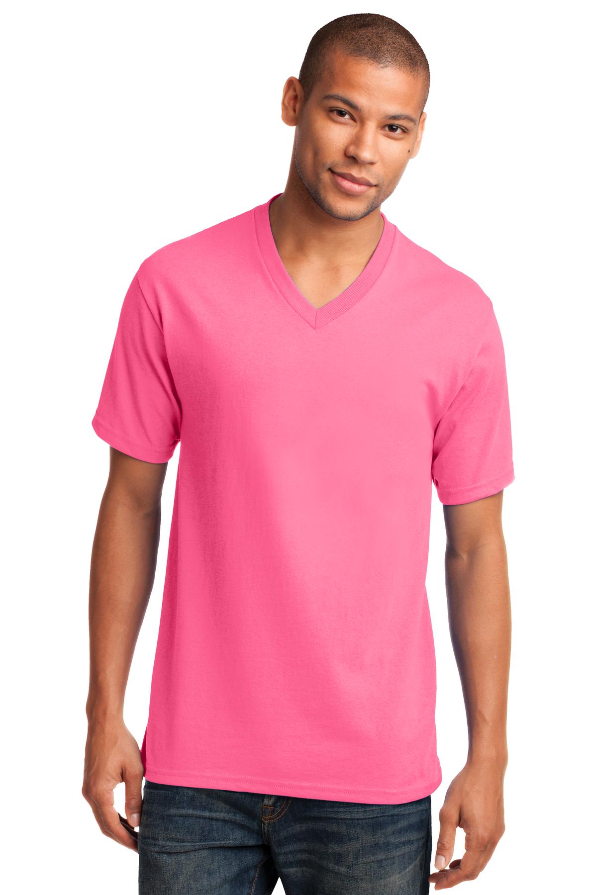 Port & Company ® Core Cotton V-Neck Tee. PC54V