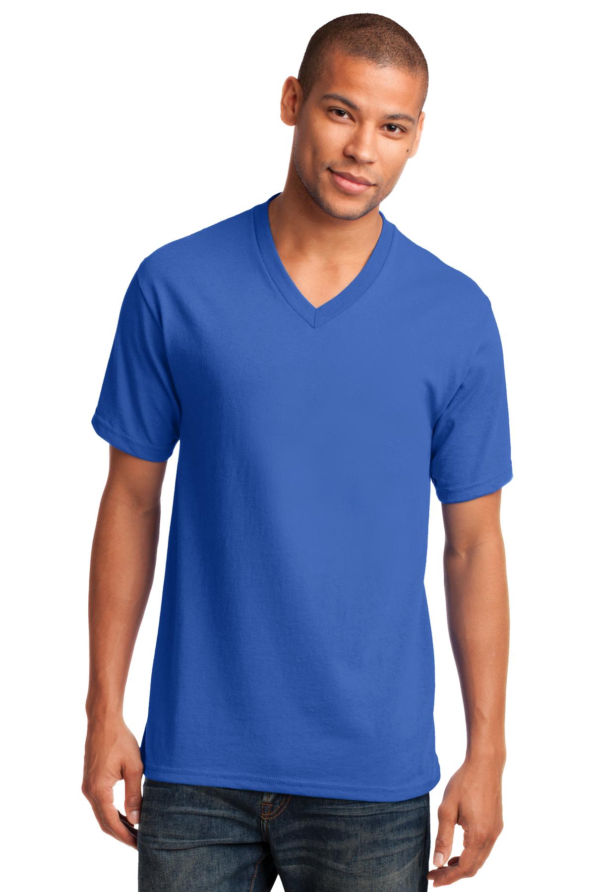 Port & Company ® Core Cotton V-Neck Tee. PC54V
