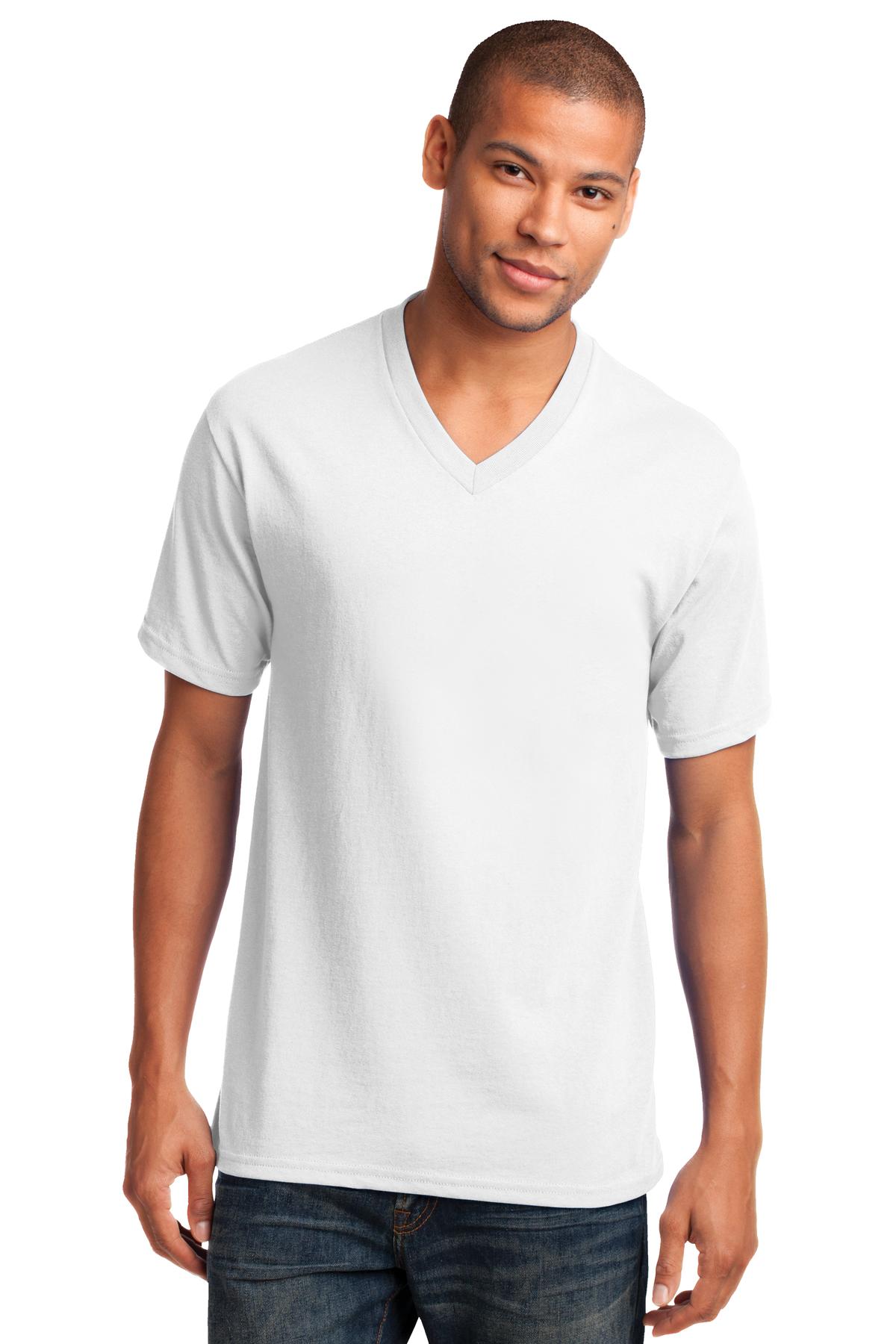 Port & Company ® Core Cotton V-Neck Tee. PC54V