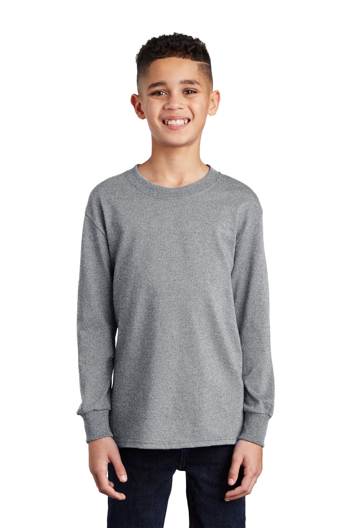 Port & Company ® Youth Long Sleeve Core Cotton Tee. PC54YLS