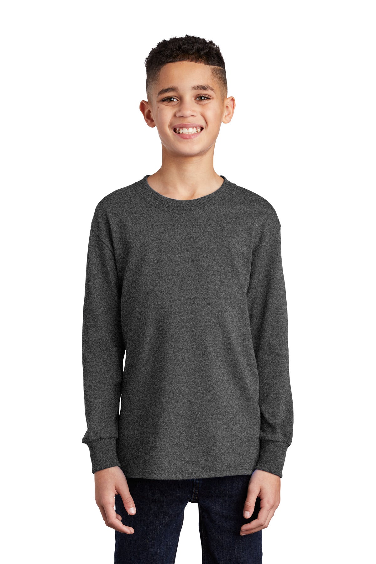 Port & Company ® Youth Long Sleeve Core Cotton Tee. PC54YLS