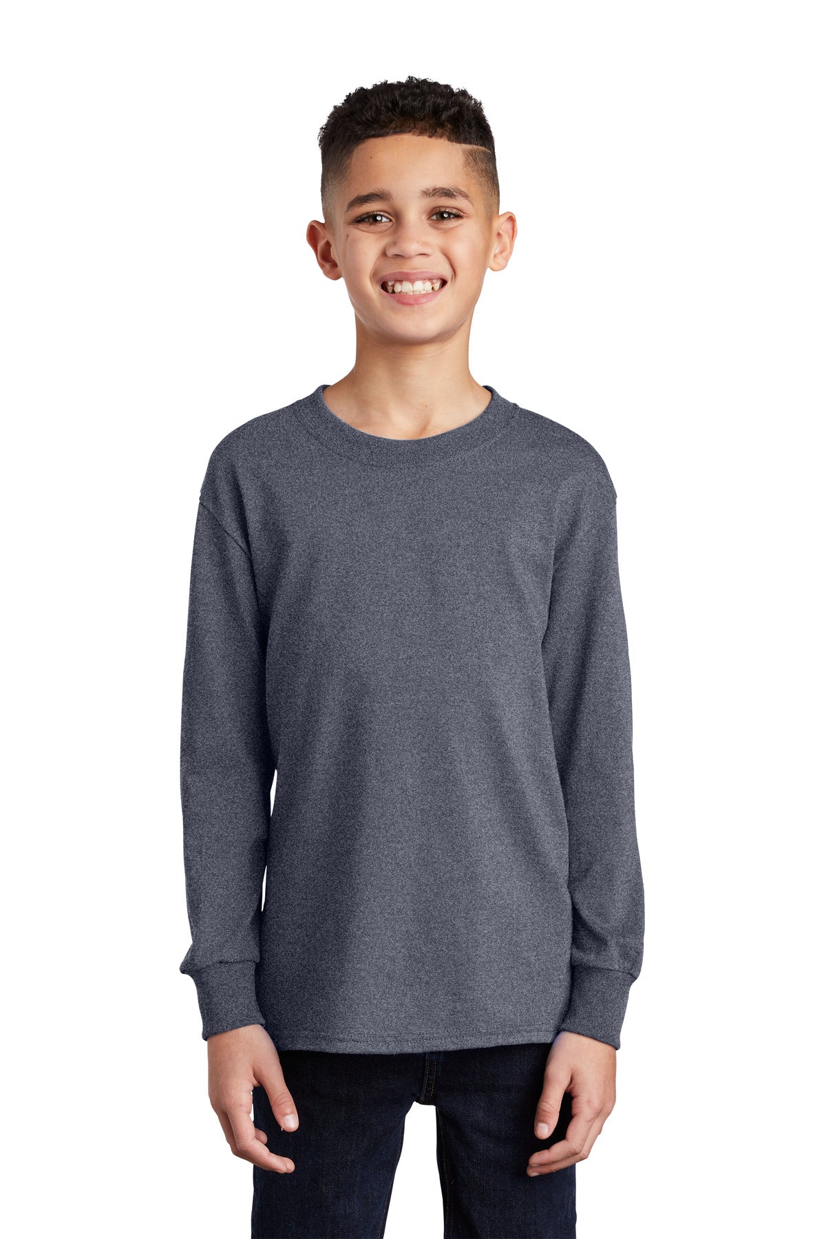 Port & Company ® Youth Long Sleeve Core Cotton Tee. PC54YLS