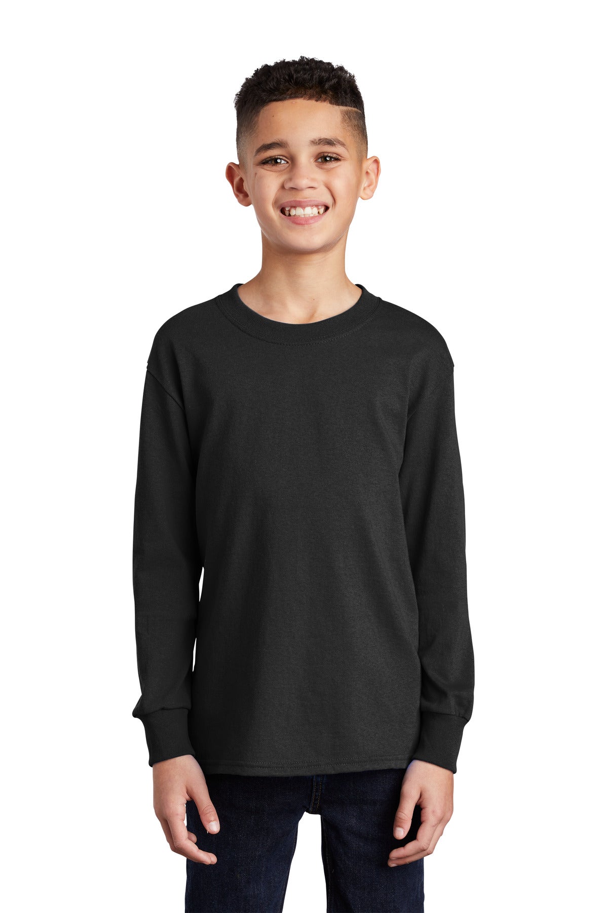 Port & Company ® Youth Long Sleeve Core Cotton Tee. PC54YLS