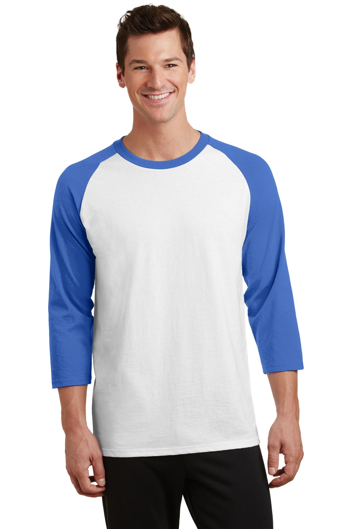 Port & Company ® Core Blend 3/4-Sleeve Raglan Tee. PC55RS