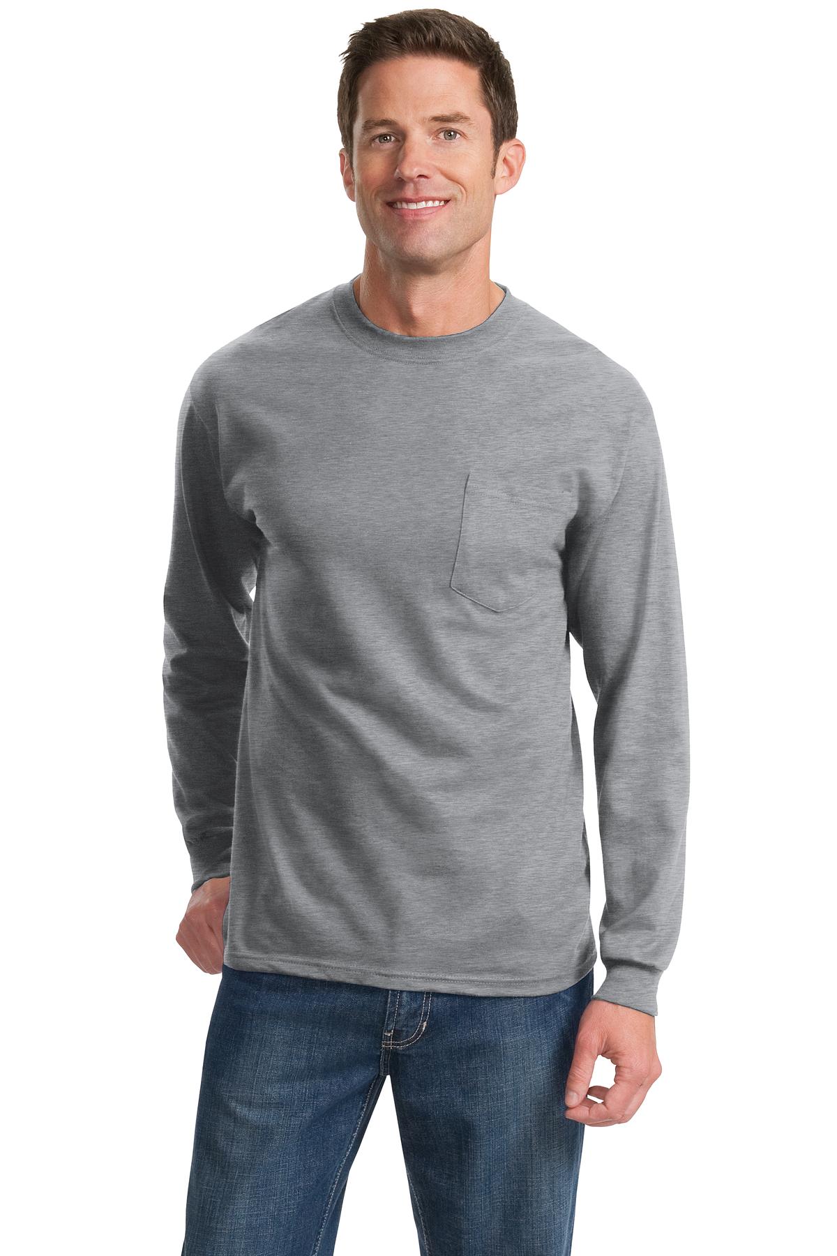 Port & Company ® Long Sleeve Essential Pocket Tee. PC61LSP