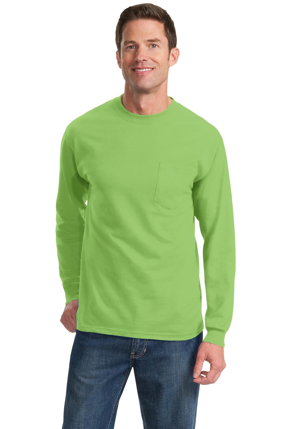 Port & Company ® Long Sleeve Essential Pocket Tee. PC61LSP