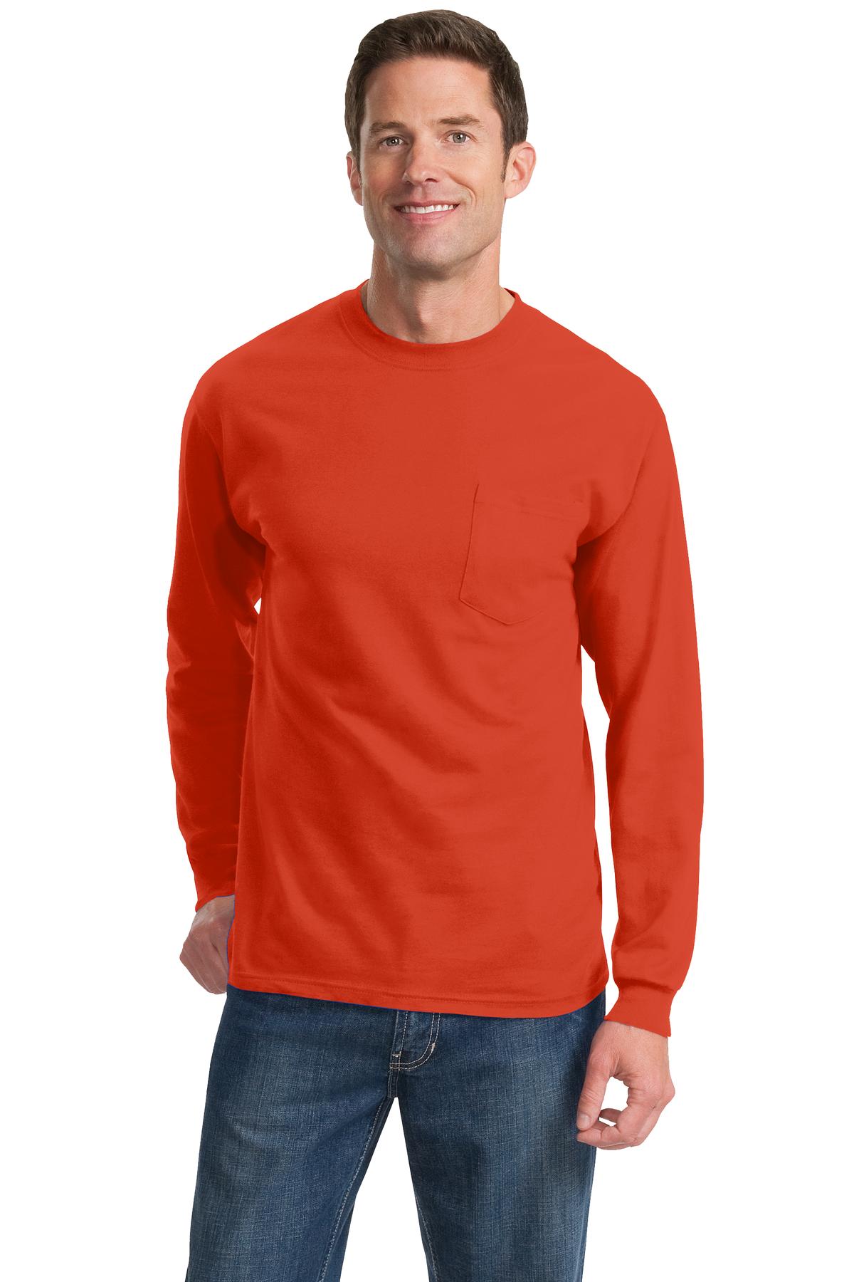 Port & Company ® Long Sleeve Essential Pocket Tee. PC61LSP