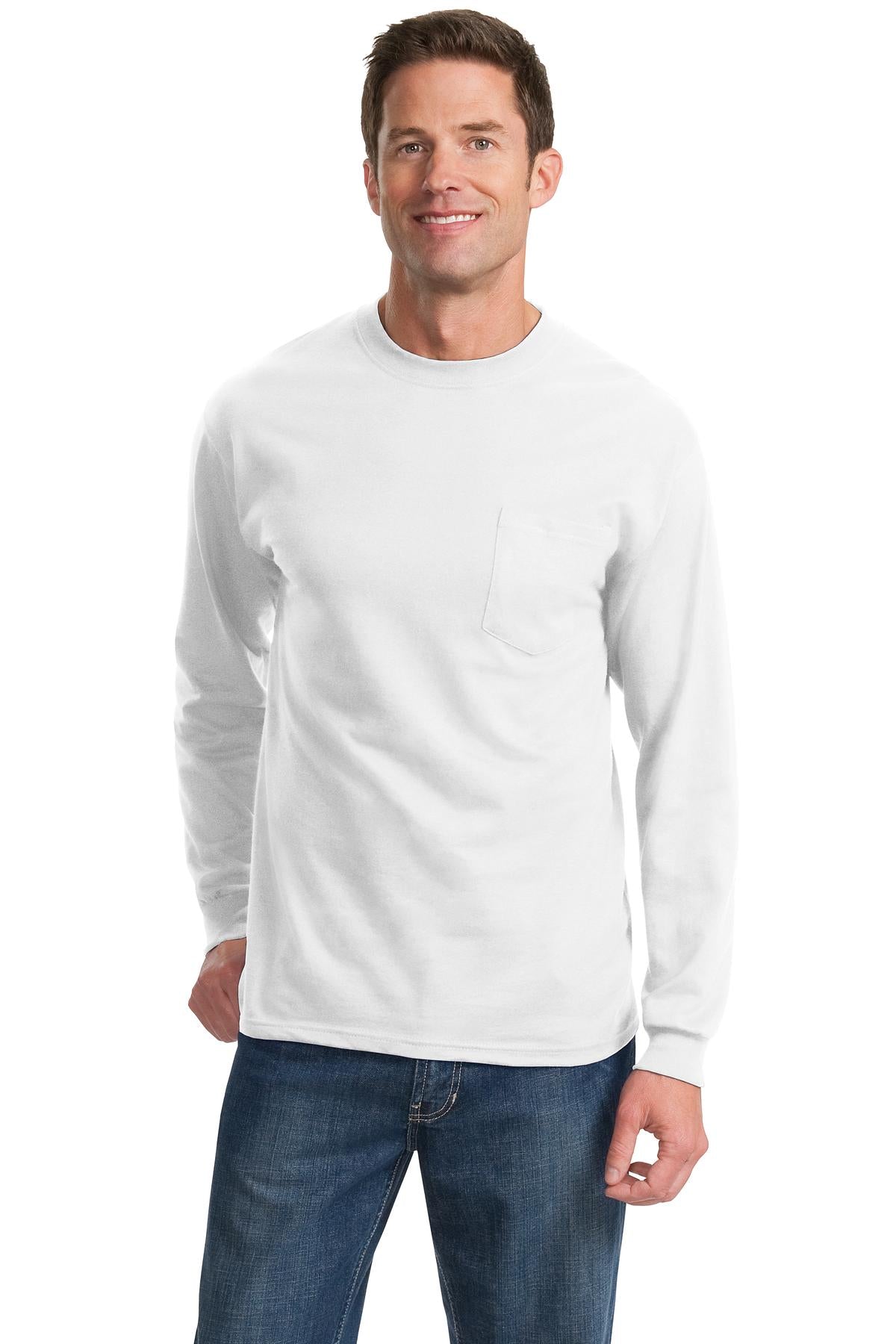 Port & Company ® Long Sleeve Essential Pocket Tee. PC61LSP