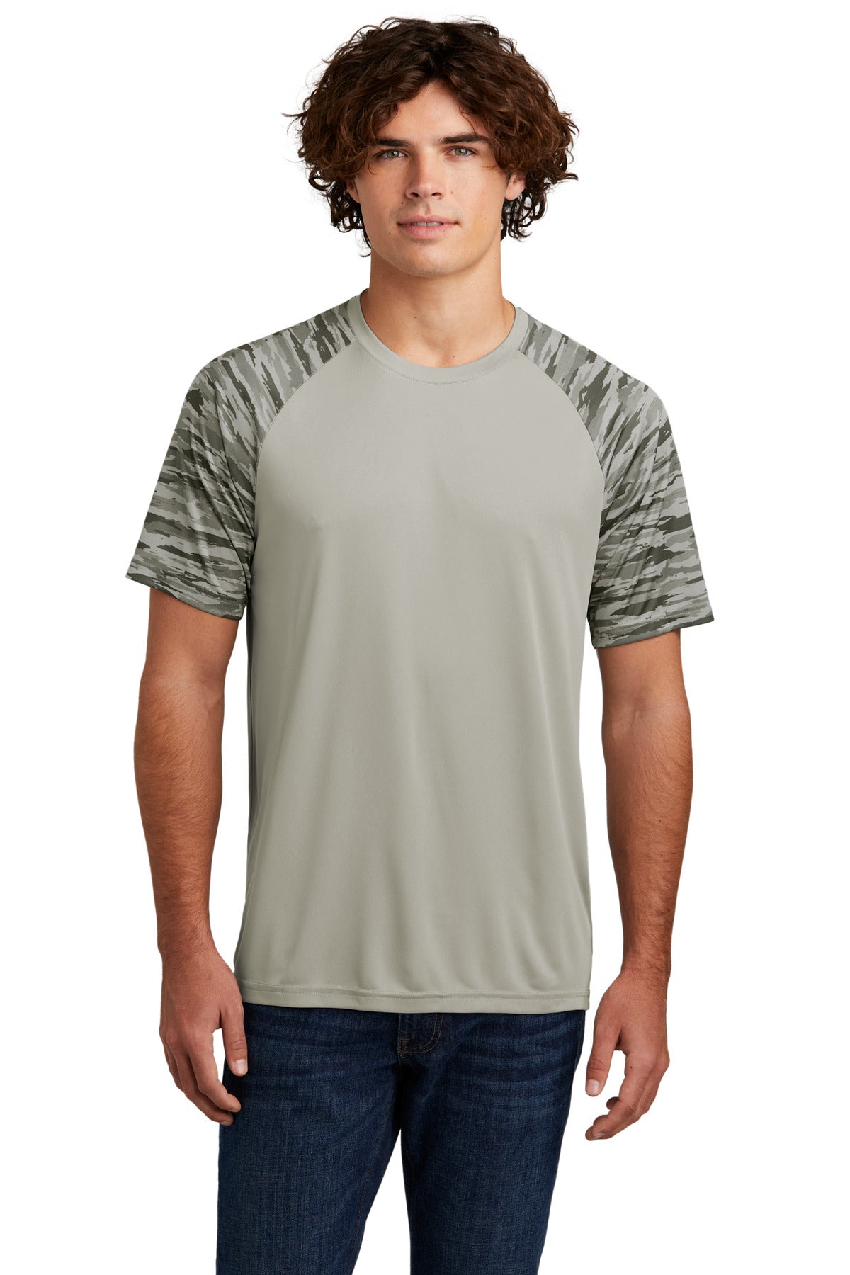 Sport-Tek ® Drift Camo Colorblock Tee ST376