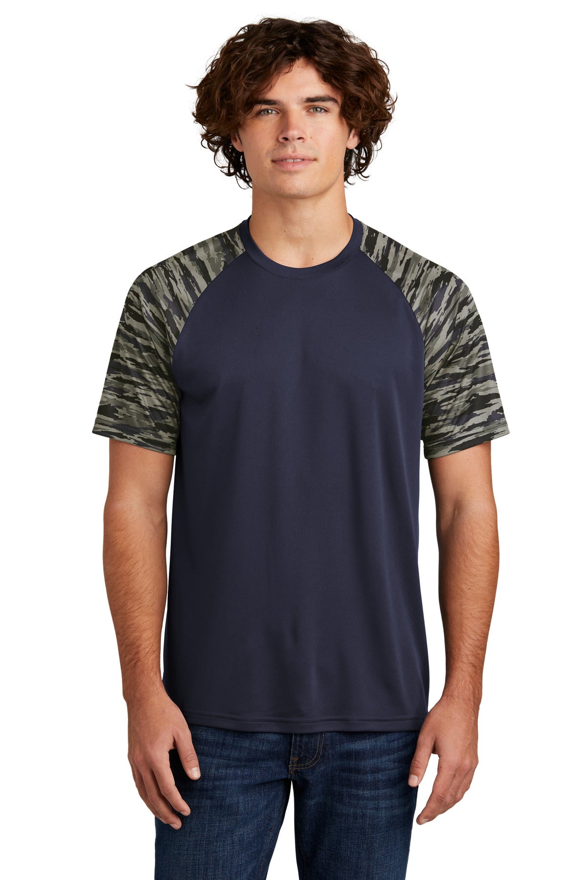 Sport-Tek ® Drift Camo Colorblock Tee ST376