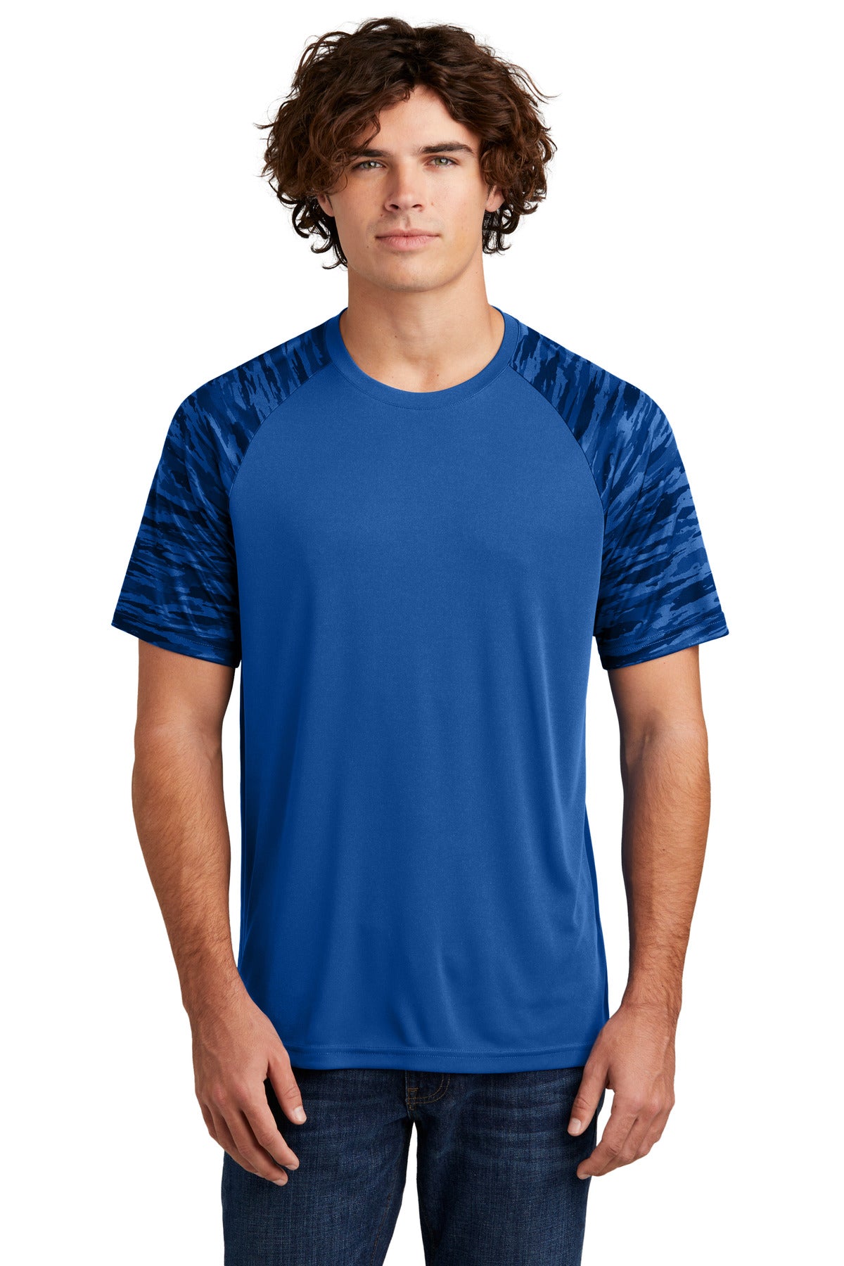 Sport-Tek ® Drift Camo Colorblock Tee ST376