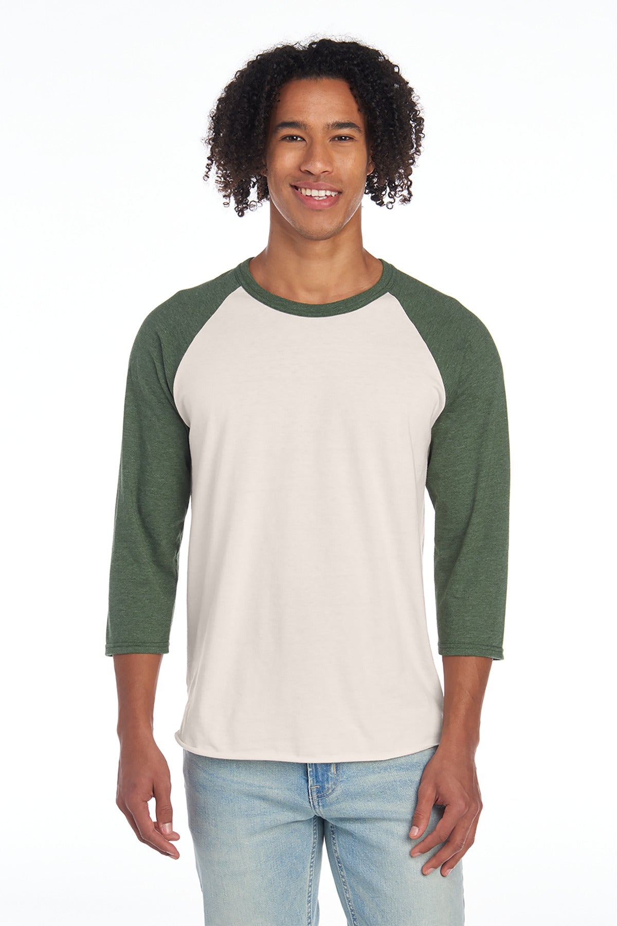 Jerzees ®  Unisex Premium Blend Combed Ring Spun 3/4-Sleeve Raglan 560R