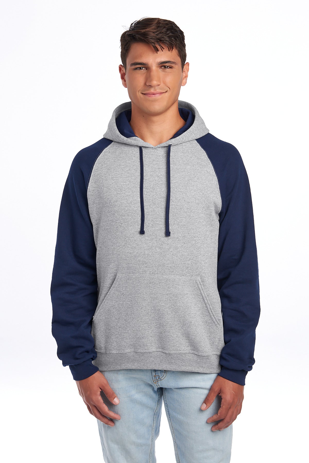 Jerzees ®  Unisex NuBlend ®  Colorblock Raglan Hoodie Sweatshirt 96C