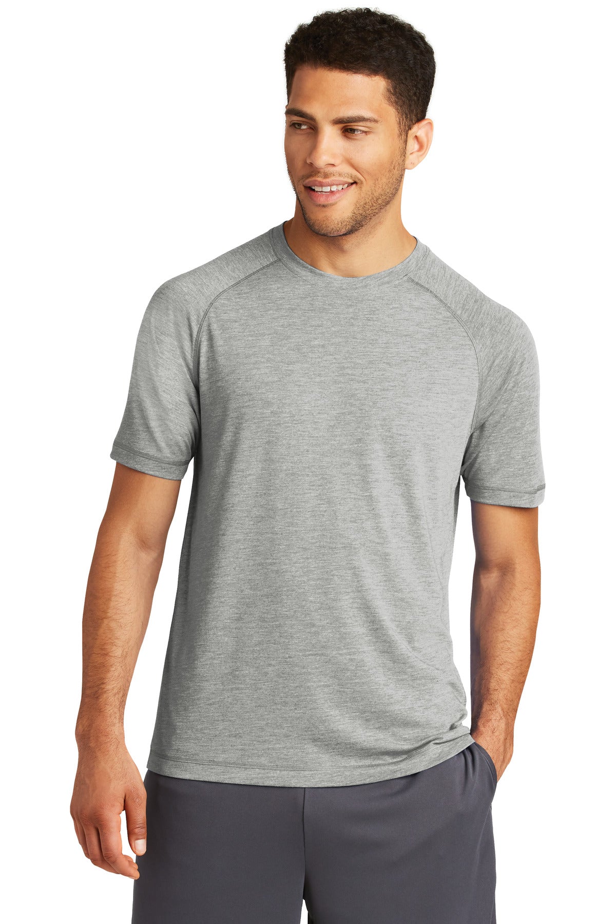 Sport-Tek  ®  PosiCharge  ®  Tri-Blend Wicking Raglan Tee. ST400