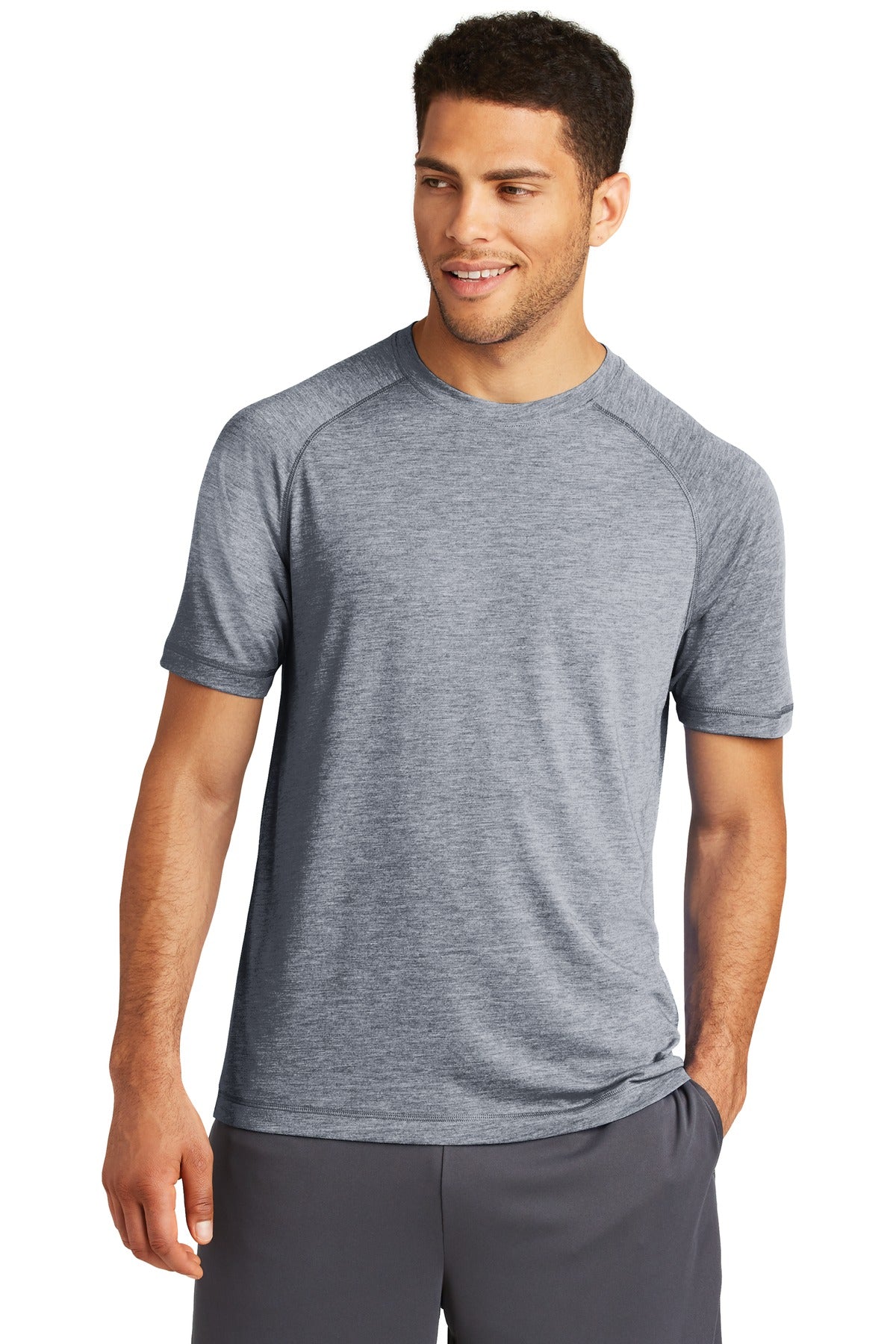 Sport-Tek  ®  PosiCharge  ®  Tri-Blend Wicking Raglan Tee. ST400