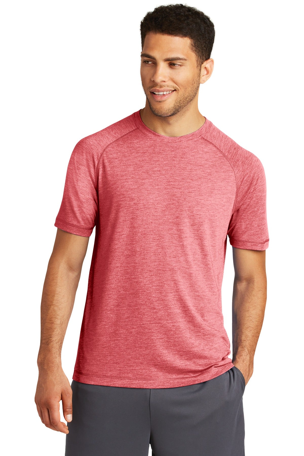 Sport-Tek  ®  PosiCharge  ®  Tri-Blend Wicking Raglan Tee. ST400